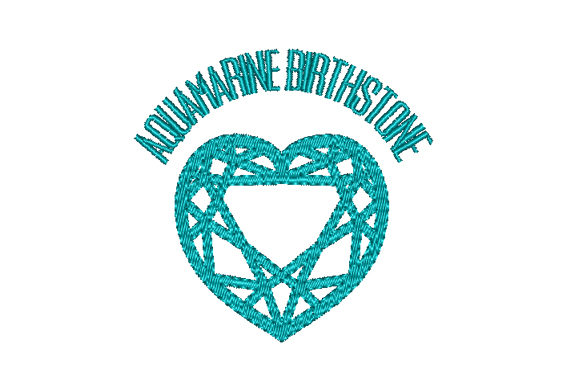 Aquamarine Birthstone Faceted Heart: A March Delight