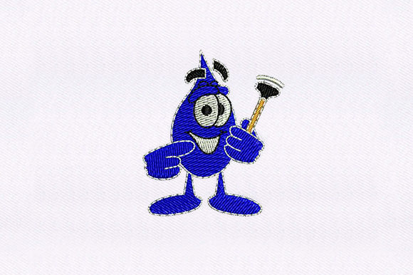 Blue Droplet: A Craft Fair-Ready Embroidery Design