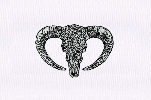 Bull Head Sketch Embroidery Design Review