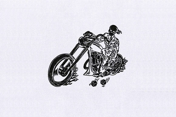 Chopper Skeleton Embroidery Review