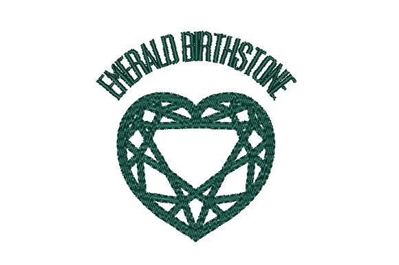 Emerald Birthstone Faceted Heart: A Gem for May