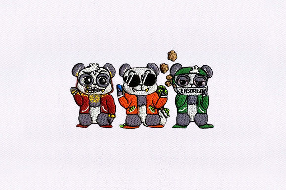 Gangsta Little Bears Embroidery Review