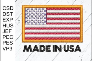 Made in USA Flag: A Versatile Embroidery Design