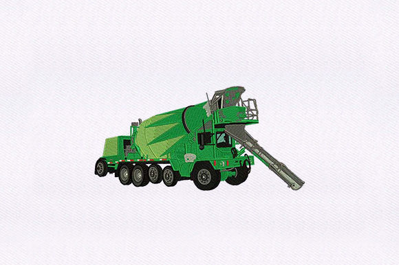 Mixer Truck Embroidery Review