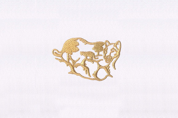 Mountain Cat Line Art: A Cozy Holiday Embroidery Staple