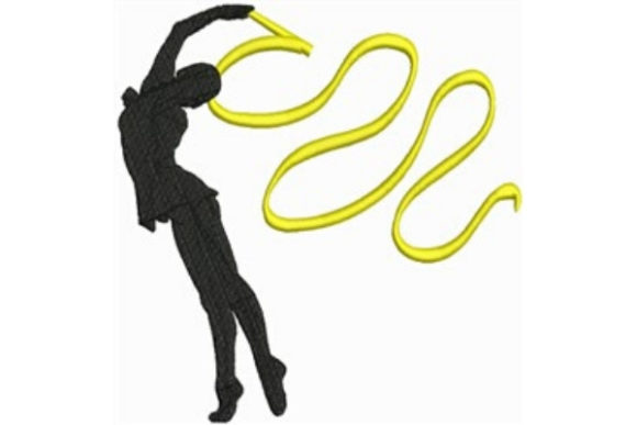 Rhythmic Gymnastics Silhouette: A Fresh Embroidery Touch