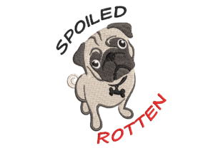 Spoiled Rotten Pug: A Charming Addition to Your Apparel