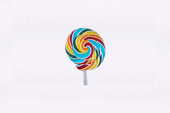 Swirl Lollipop Embroidery Design